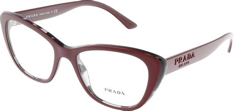 Prada PR 04WV bordeaux and grey havana 